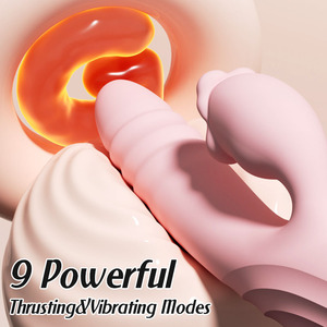 Vibratore a Forma di Coniglio per Donne, Stimolatore Clitorideo e Punto G, Ricaricabile, Vibratore per Capezzoli e Anale, Giocattolo Sessuale per Coppie - Product Image 4