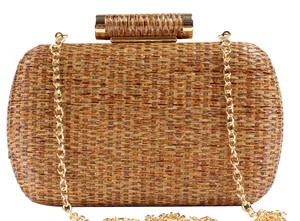 Commercio all'ingrosso di 2024 moda di lusso delizia sera pochette intrecciata borse di alta qualità a tracolla in metallo borse di paglia per le donne - Product Image 5