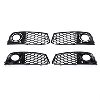 Grilles de phares antibrouillard, garnitures inférieures de pare-chocs avant, pièces automobiles en maille, installation facile, ajustement parfait pour A4 B8