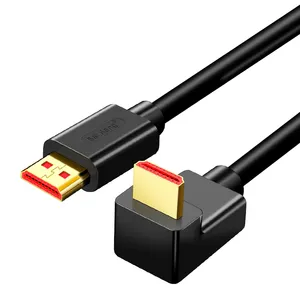 Personnalisé Logos Date Vrac Hotsale Micro Hdmi Câble 4k Haute Vitesse À Angle Droit 180 Degrés À 90 Degrés 8k Hdmi Câble