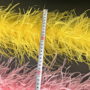 Écharpe en plumes d'autruche teintes violettes écologiques en gros, 5 plis, <span class=keywords><strong>pour</strong></span> <span class=keywords><strong>femmes</strong></span>, décoration de fête à domicile, décoration de Noël, <span class=keywords><strong>bricolage</strong></span>, costume, danse - Product Image 4