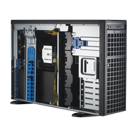 Supermicro 7049GP-TRT 静音工作站服务器，带 USB 内存端口，适用于深度学习人脸识别，4 GPU 主机