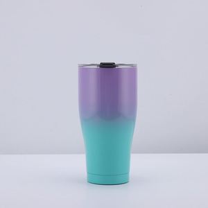Vaso Térmico de Acero Inoxidable Curvo de Gran Capacidad de 40 oz, Taza Aislada al Vacío con Tapa Desmontable, para Bebidas Calientes y Frías - Product Image 1