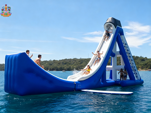 Plataforma Flotante Inflable <span class=keywords><strong>de</strong></span> PVC Comercial, Duradera y Ecológica, Pared <span class=keywords><strong>de</strong></span> Escalada, Circuito <span class=keywords><strong>de</strong></span> Obstáculos, para Aguas Oceánicas - Product Image 4