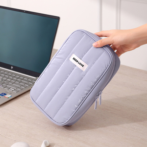 Organizador de Cables Multifuncional de Tela con Acabado Brillante, Tipo Piso, de Tres Capas, Portátil, Moderno y Premium, Bolsas para Almacenamiento y Gestión de Cables - Product Image 4