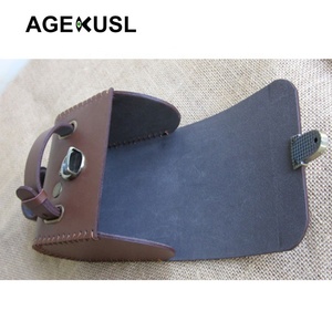 <span class=keywords><strong>Sacoche</strong></span> de selle arrière en <span class=keywords><strong>cuir</strong></span> <span class=keywords><strong>vintage</strong></span> AGEKUSL Adamant Shell pour VTT, <span class=keywords><strong>vélo</strong></span> de route et <span class=keywords><strong>vélo</strong></span> pliant, fabriqué en Chine, Zhejiang - Product Image 2