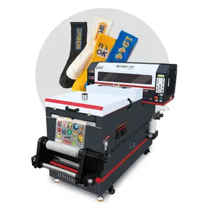 Automatische Übertragung Sublimation T-Shirts Drucker XP600 4 Köpfe dtf Drucker 30cm A3 dtf Drucker mit Shake Pulver