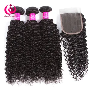 Cheveux brésiliens vierges à cuticules alignées, bouclés crépus, avec closure frontale en dentelle HD, extensions <span class=keywords><strong>de</strong></span> cheveux humains indiens, produits phares - Product Image 1