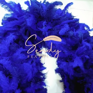 Énorme boa en plumes d'autruche épaisses, 3m 3.5m, teint, pour spectacle de danse, performance scénique, carnaval, spectacle de plumes - Product Image 6