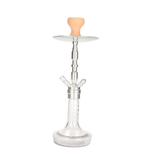 Yomo גררב רוסי פלדה אלומיניום בינוני נרגילה אלקטרונית עם זכוכית vase midium huka - Product Image 1