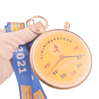 Médaille de Défi en Laiton 3D de Haute Qualité, Design Personnalisé, Style Horloge, Finition Rétro, Couleur Antique, pour Course Virtuelle