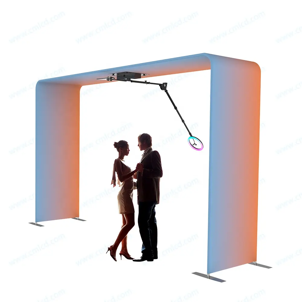 Overhead 360 Photo Booth Automatic Photobooth 360 Photo Booth Round 360 Degree Party Video Camera Photo Booth