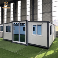 Maison modulaire en conteneurs moderne avec plusieurs fenêtres pour maisons familiales personnalisées, logements d'hôtes et projets de villas mobiles