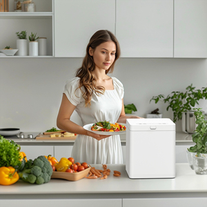 Qualité professionnelle 2.5L en acier inoxydable automatique processeur de déchets alimentaires inodore cuisine composteur électrique alimentaire Cycler ordures - Product Image 5