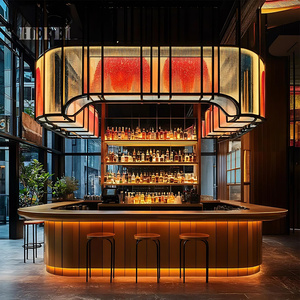 Modular kim loại quầy bar | bàn tiếp tân bằng thép không gỉ | thiết kế tùy chỉnh - Product Image 3