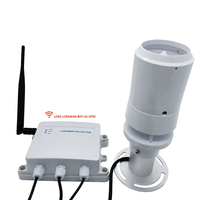 CE RoHs LORA LORAWAN Gateway GPRS 4G Wifi RS485 Peralatan Stasiun Cuaca Profesional Terbaik IoT 6 in 1 dengan Layar LED untuk Dijual