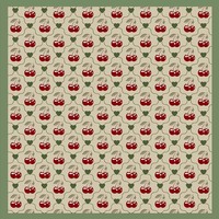 Pañuelo Cuadrado de Moda con Estampado de Cerezas, 70x70cm, Poliéster, para Mujer, Primavera, Verano, Otoño, Suave y Transpirable
