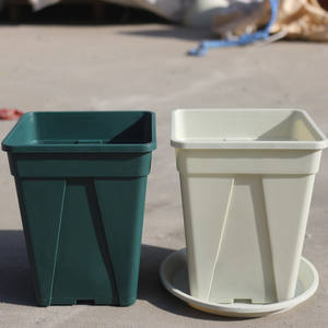 Pot de fleur carré épaissi résine plastique petit Gal Pot de fleur vert maison extérieur <span class=keywords><strong>lune</strong></span> saison respirant Pot - Product Image 1