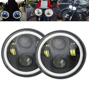 ไฟหน้า LED คุณภาพสูง ขนาด 5.75 นิ้ว 12V 75W 6000LM ใช้ได้กับรถทั่วไป สีขาว/เหลือง สำหรับรถเชอโรกี ทรัค - Product Image 6