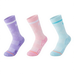Custom High Quality Athletic Crew Sports <b>Socks</b> Unisex Sweat Absorbent Breathable Quick Dry Seamless Spring Tennis Badminton - Product Image 3