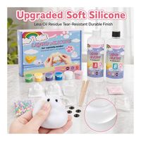 Kit de silicone liquide souple à durcissement rapide Taba Gel avec formes d'animaux, colorants, accessoires manuels et emballage AM2026 – Vente directe usine