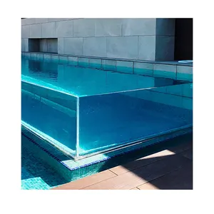 Underwater Restaurant Small Backyard Inground Panels Sheet Endless Glass Outdoor Clear Fiberglass Acrylic Swimming Pool