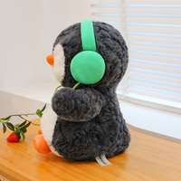 Peluche musicale de pingouin en mouvement de 8 pouces, prix amusant pour machine à griffes et cadeau pour enfants