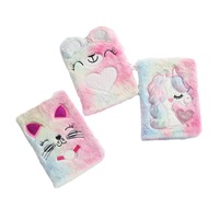 Bloc-notes scolaire créatif en peluche brodé A5, design personnalisé, style imprimé transfrontalier mignon, reliure cousue, format A3