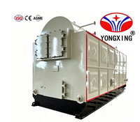 DZH5-1.25 Boiler Uap Panas Otomatis Industri Berbahan Bakar Batubara & Pelet Biomassa dengan Sistem Tabung Api-Air Horizontal