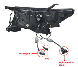 Mengxiang pour PRADO phare assemblage conversion 2014 2015 basse configuration version feux de jour voiture led lumières - Product Image 5