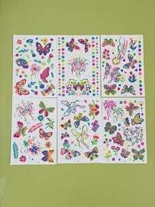 6 Piezas de <span class=keywords><strong>Tatuajes</strong></span> Fluorescentes de Mariposas, <span class=keywords><strong>Pintura</strong></span> Corporal de Neón, Pegatinas de <span class=keywords><strong>Tatuajes</strong></span> Faciales, Calcomanías de Arte Corporal Impermeables, Pegatinas de <span class=keywords><strong>Tatuajes</strong></span> Temporales - Product Image 6