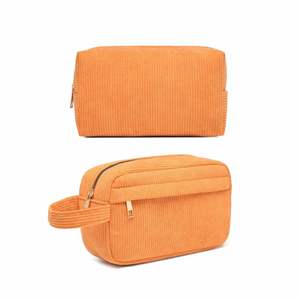 Bolsas de Cosméticos de Pana Personalizadas con Logotipo, 2 Piezas, Bolsas de Maquillaje de Viaje para Mujer, con Cierre de Cremallera, para Invierno - Product Image 4