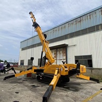 Grue araignée électrique/diesel Sipaite 10 tonnes avec système hydraulique, commande à distance, hauteur de levage 21 m et portée 19 m