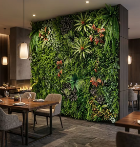 Panneau mural de gazon artificiel tendance, design vertical, pour décoration extérieure, système de jardinage, mur végétal, <span class=keywords><strong>plante</strong></span> verte - Product Image 3