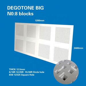 Fabricant Plafond de gypse acoustique Meilleur <span class=keywords><strong>prix</strong></span> Plaques de plâtre perforées insonorisées isolées avec trous carrés pour - Product Image 4