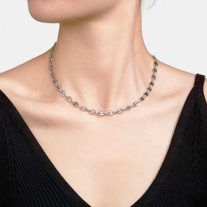 Bulk Luxury Fashion Chain Necklace 316L Stainless Steel 14k 18k Pvd Gold Plated Pig Nose Necklace for Women - Product Image 5