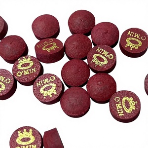 China-Made TOM Brand Professional <b>Pool</b> Billiard <b>Cue</b> Tip-10.5mm Medium Black/Blue Multi-Layer Pigskin for Pros - Product Image 3