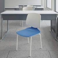 Fauteuil en plastique confortable pour le bureau à domicile Mobilier de salle de classe en acier inoxydable Ensembles scolaires
