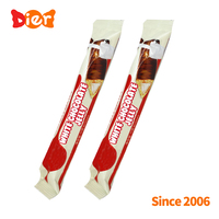 Bonbons OEM Vente en gros Marque privée personnalisée Enrobage croustillant halal Biscuits Bâton Grain Chocolat blanc Sandwich Biscuits Bar ODM