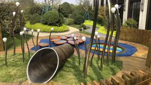 Nuovo tipo di Design all'aperto trampolino intondo per bambini parco giochi da giardino per strada trampolino sepolto