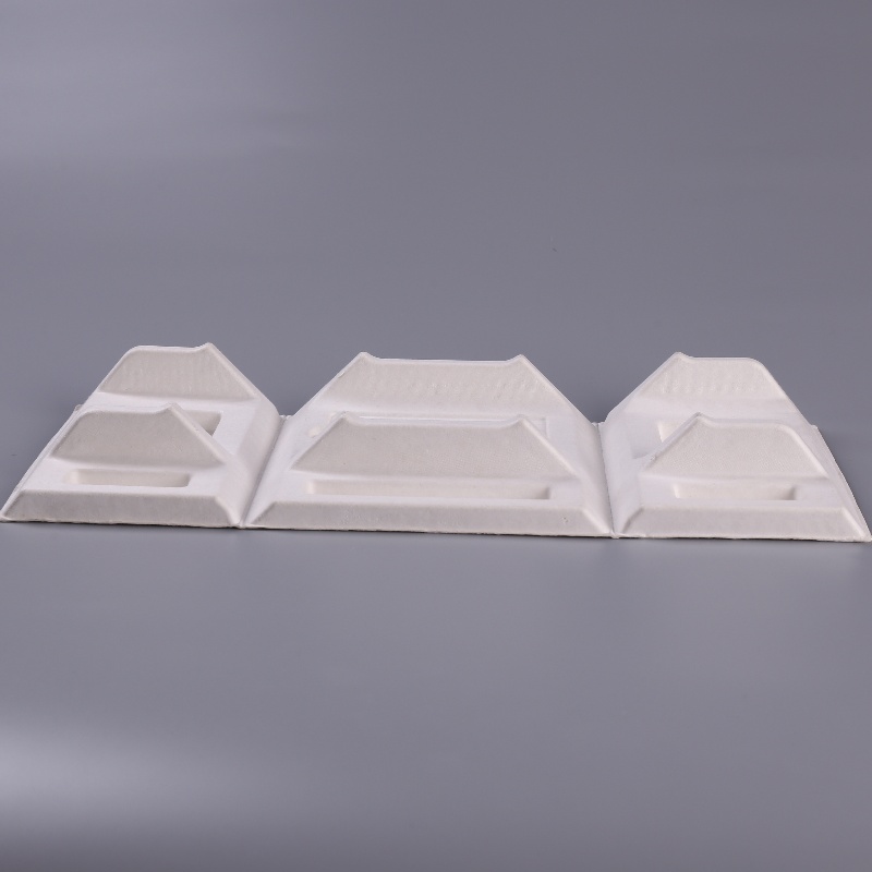 luxury jewelry packaging molded pulp tray sugarcane bagasse manufacturer