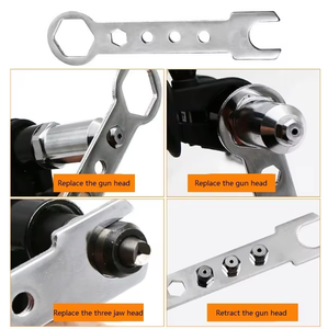 Taladro eléctrico de tracción de núcleo neumático de remachadora, pistola de tracción de remaches, cabezal de conversión de clavos - Product Image 4