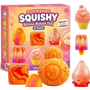 Creative Color Changing <b>Egg</b> Maltose Squeeze <b>Toy</b> Slow Rebound Sensory Fidget Gift Box Set for Fun and Stress Reduction - Product Image 1
