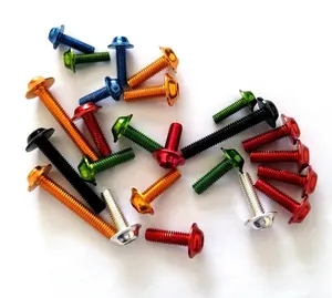 Motorcycle Modification Decorative Accessories Colorful Clip Screw Aluminum Screw