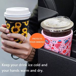 Fundas para Vasos de Café Frío con Diseño Personalizado de Fábrica, Fundas Aislantes Reutilizables de Neopreno para Vasos de Café Helado - Product Image 4