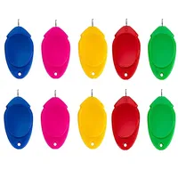 Enfile-aiguille portable en plastique, 6 pièces/sac, couleur aléatoire, accessoires de couture, style simple, outils de couture à la main