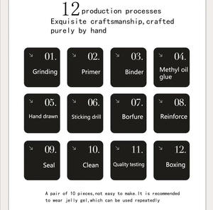 Wholesale Luxury Handmade Acrylic Press on <b>Nails</b> long Full Cover Acrylic Artificial Fingernails Private Label High Quality False - Product Image 6