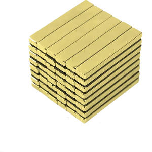 Benutzer definierte Magnete Magnete Ndfeb Magnet Gold Magneti Große Größe N48 Gold Magnet Seltenerd Neodym Rechteck Magnet - Product Image 1