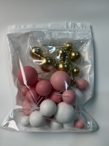 Decoraciones para Pasteles con Bolas de Espuma, Bolsa de 32 Piezas, Bolas Redondas de Plástico para Decoración de Pasteles, Decoración para Fiestas Navideñas, Estilo Moderno, Uso en Interiores - Product Image 6