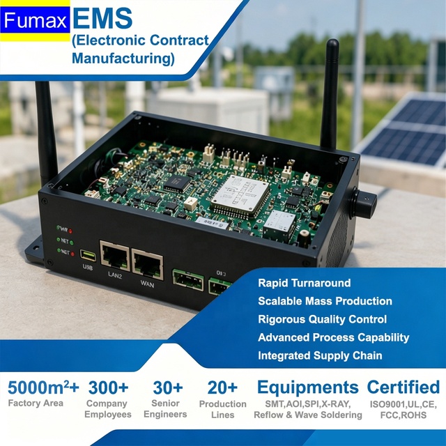 EMS Contract Manufacturing IoT Remote Monitoring Gateway Core Board Industrial Control PCBA Printed Circuit Board PCB Customized
